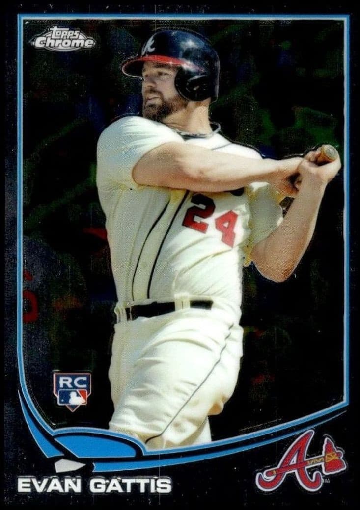 2013 Topps Chrome Evan Gattis #148 trading card