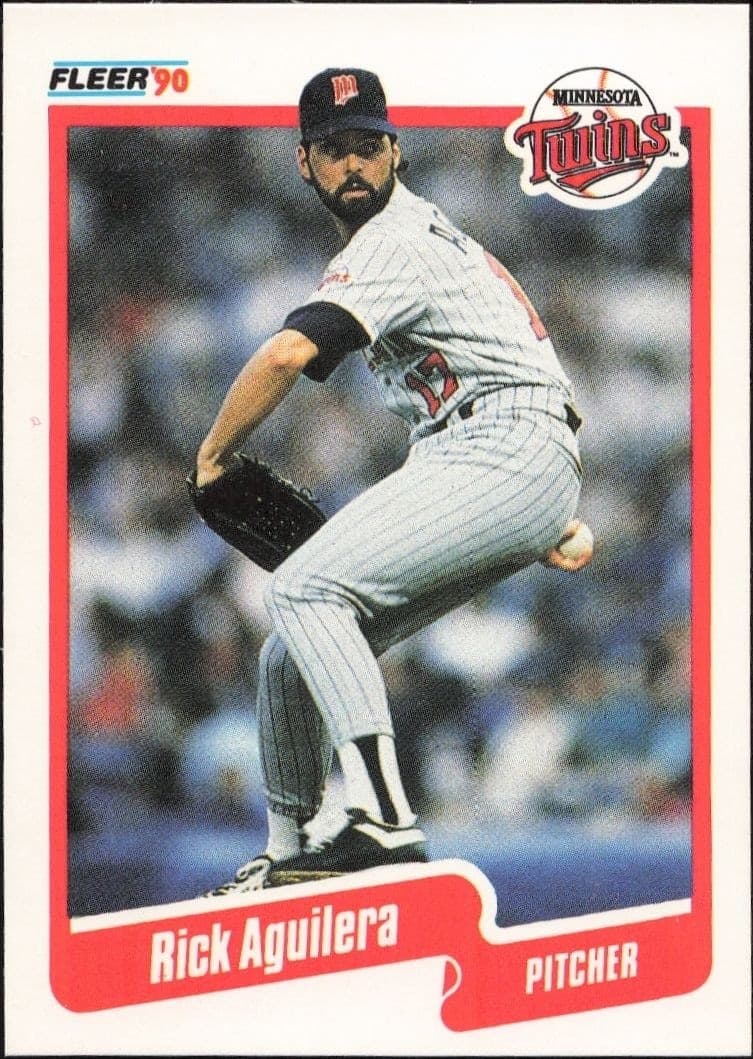 1990 Fleer Rick Aguilera #365 trading card