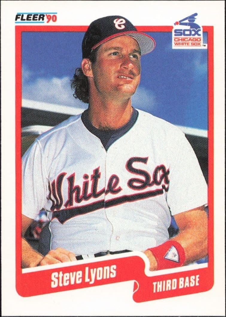 1990 Fleer Steve Lyons #539 trading card