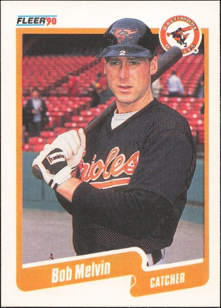 1990 Fleer Bob Melvin #181 trading card