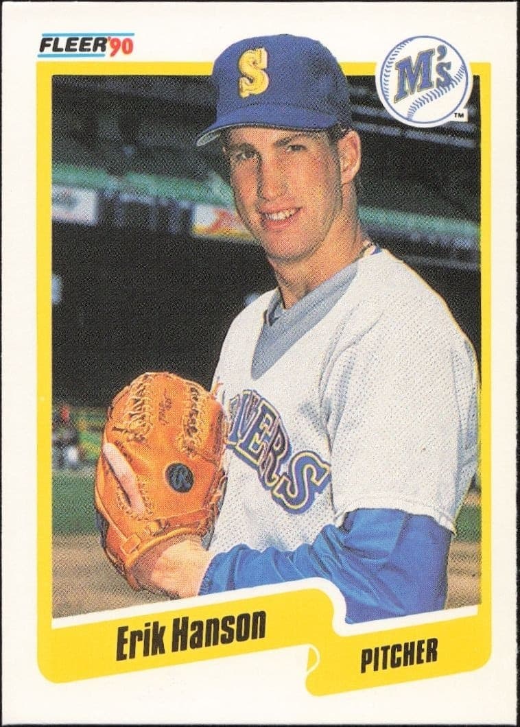 1990 Fleer Erik Hanson #514 trading card