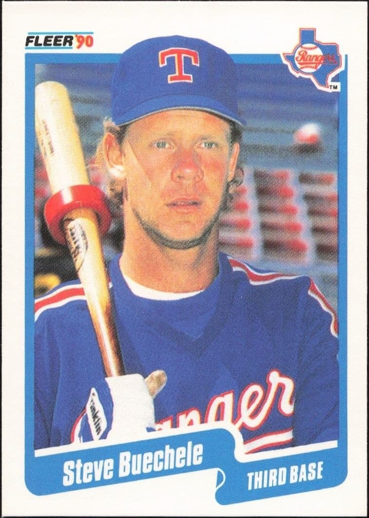 1990 Fleer Steve Buechele #292 trading card