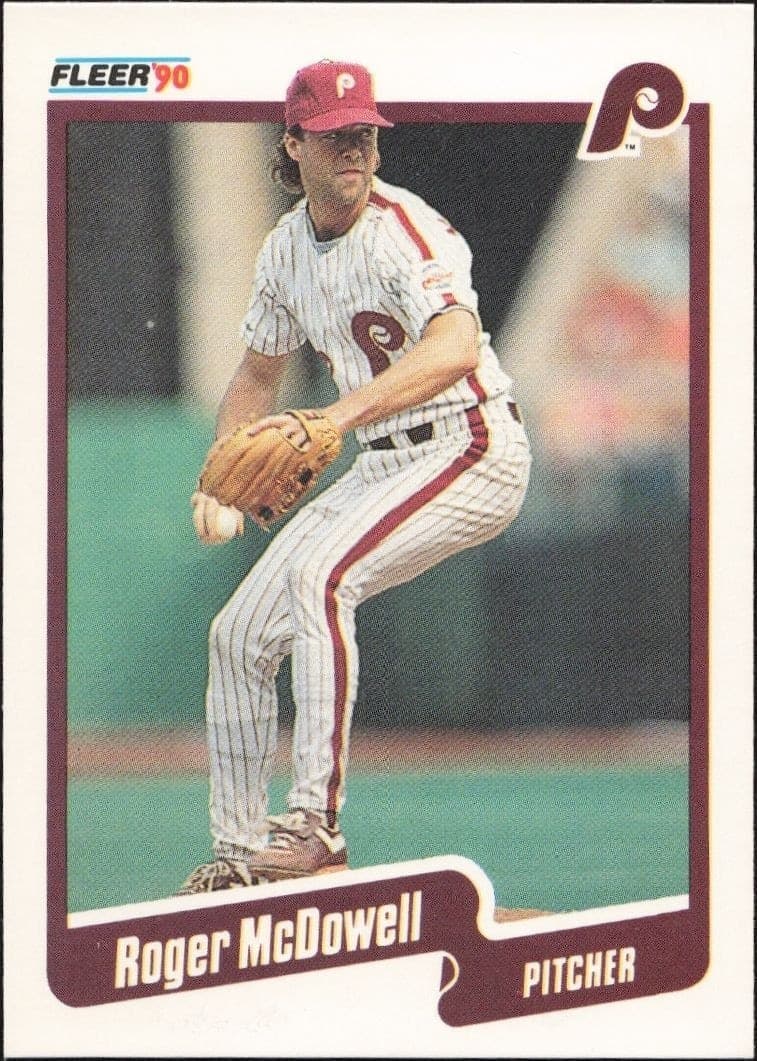 1990 Fleer Roger McDowell #567 trading card
