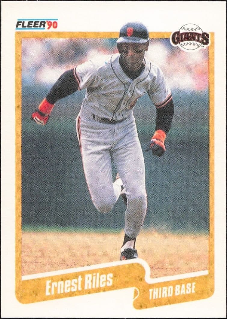1990 Fleer Ernest Riles #69 trading card