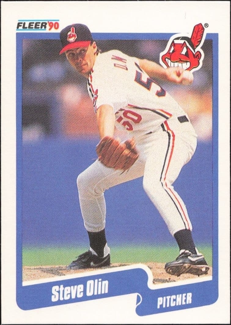 1990 Fleer Steve Olin #499 trading card