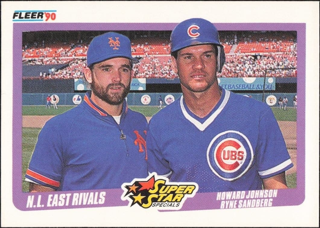 1990 Fleer Howard Johnson #639 baseball trading card front