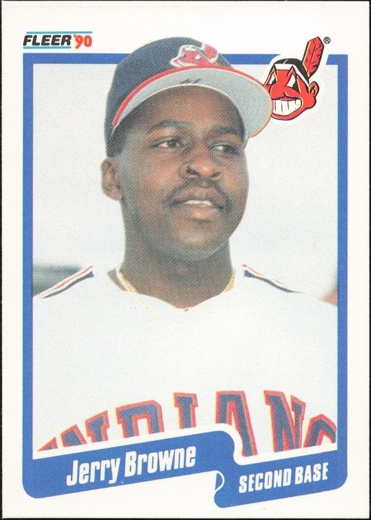 1990 Fleer Jerry Browne #487 trading card