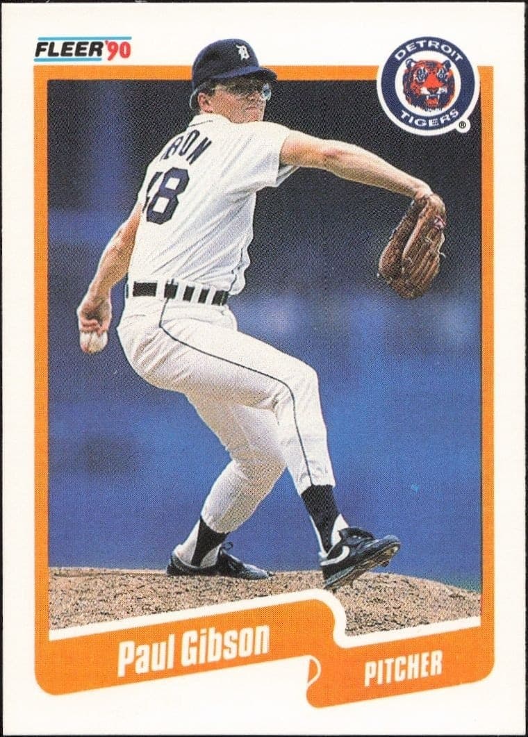 1990 Fleer Paul Gibson #602 trading card
