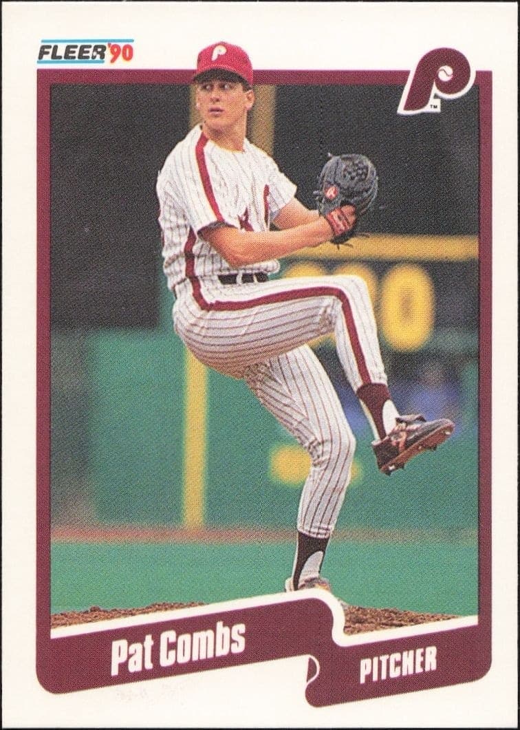 1990 Fleer Pat Combs #553 baseball trading card front