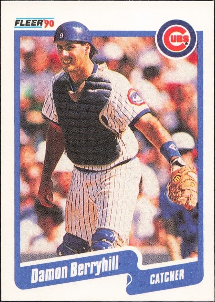 1990 Fleer Damon Berryhill #26 baseball trading card front