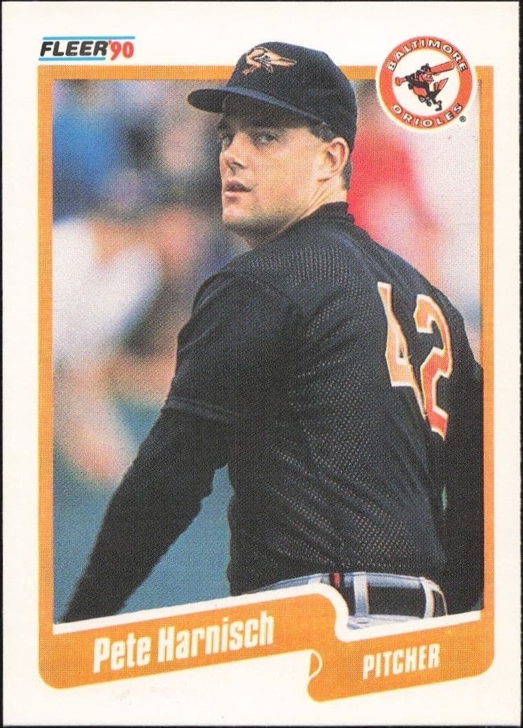 1990 Fleer Pete Harnisch #177 baseball trading card front