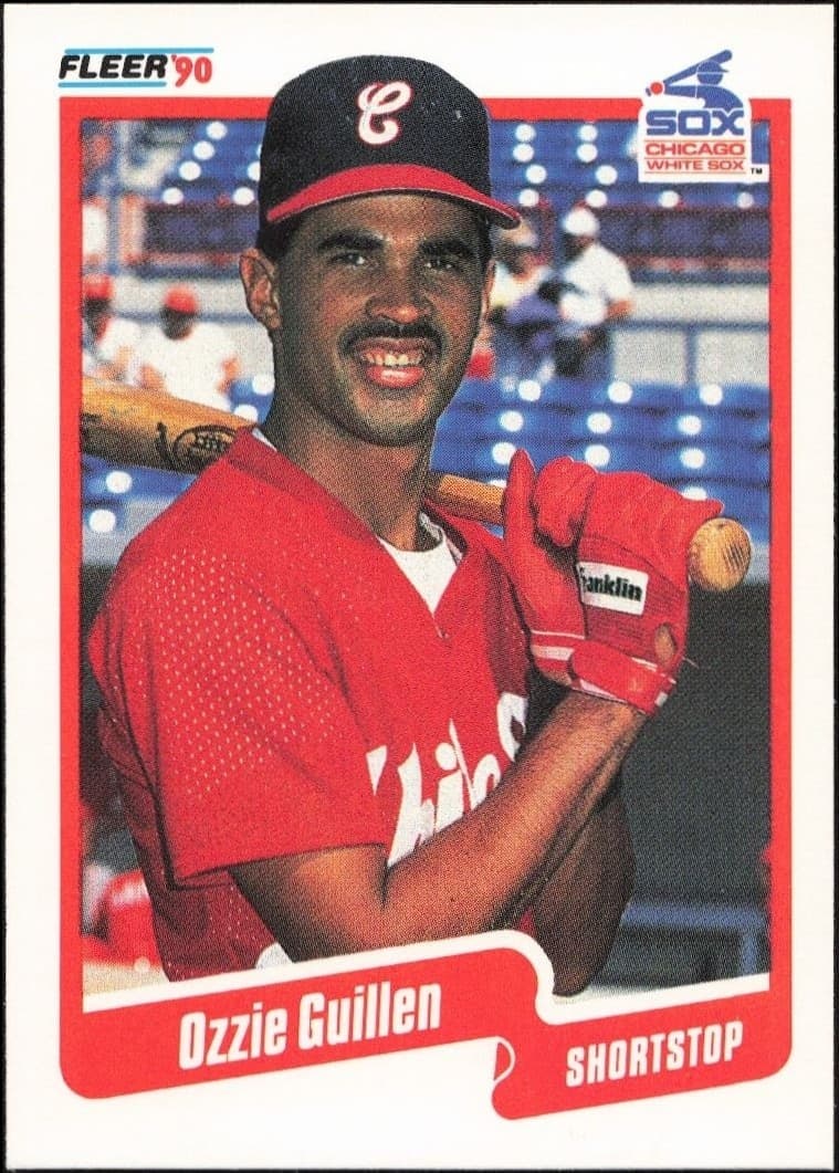 1990 Fleer Ozzie Guillen #533 baseball trading card front