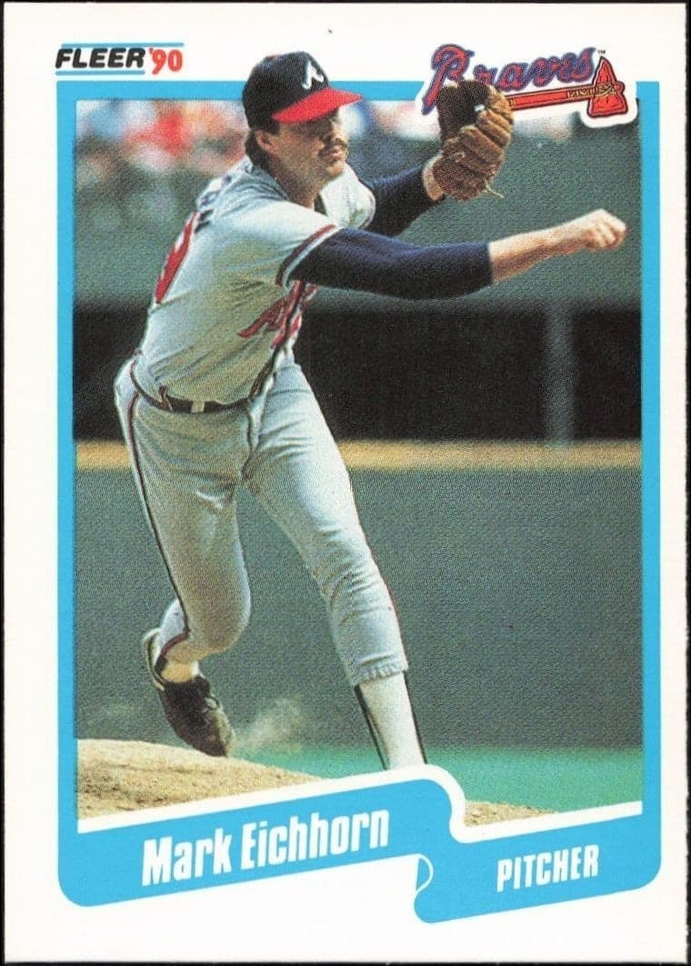 1990 Fleer Mark Eichhorn #580 baseball trading card front