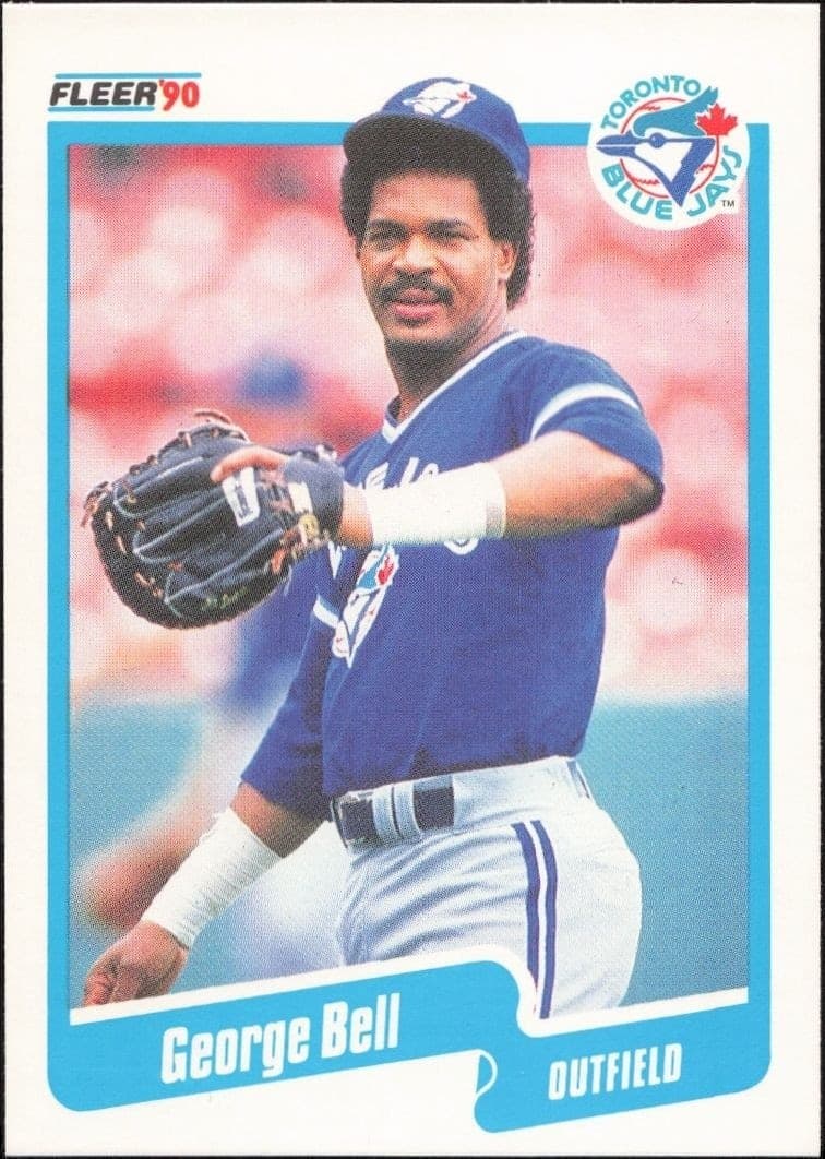 1990 Fleer George Bell #76 baseball trading card front