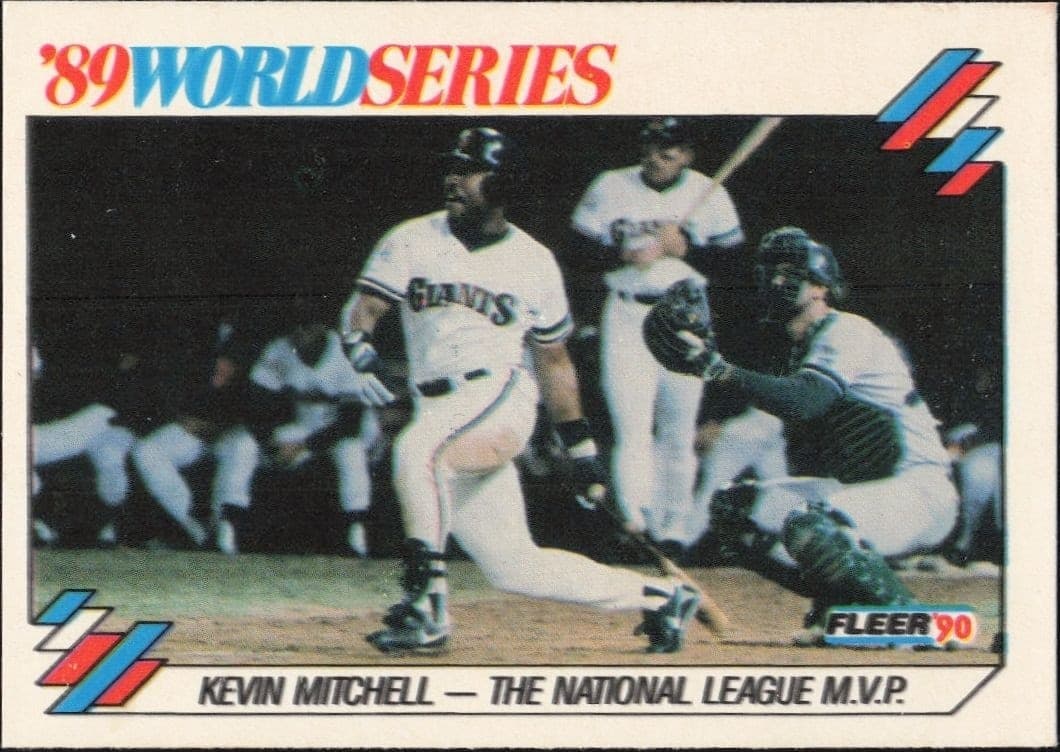 1990 Fleer Kevin Mitchell #2 baseball trading card front