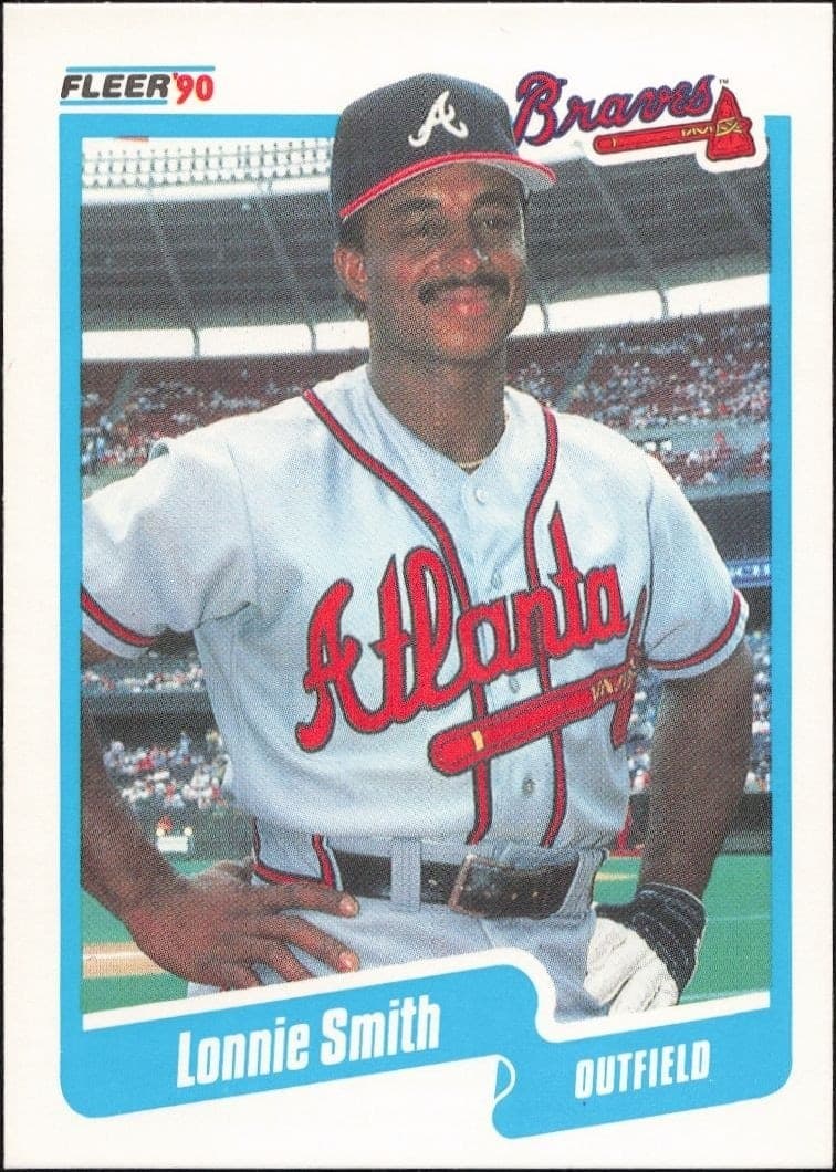 1990 Fleer Lonnie Smith #593 trading card