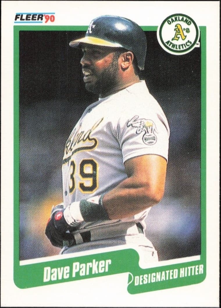 1990 Fleer Dave Parker #18 baseball trading card front