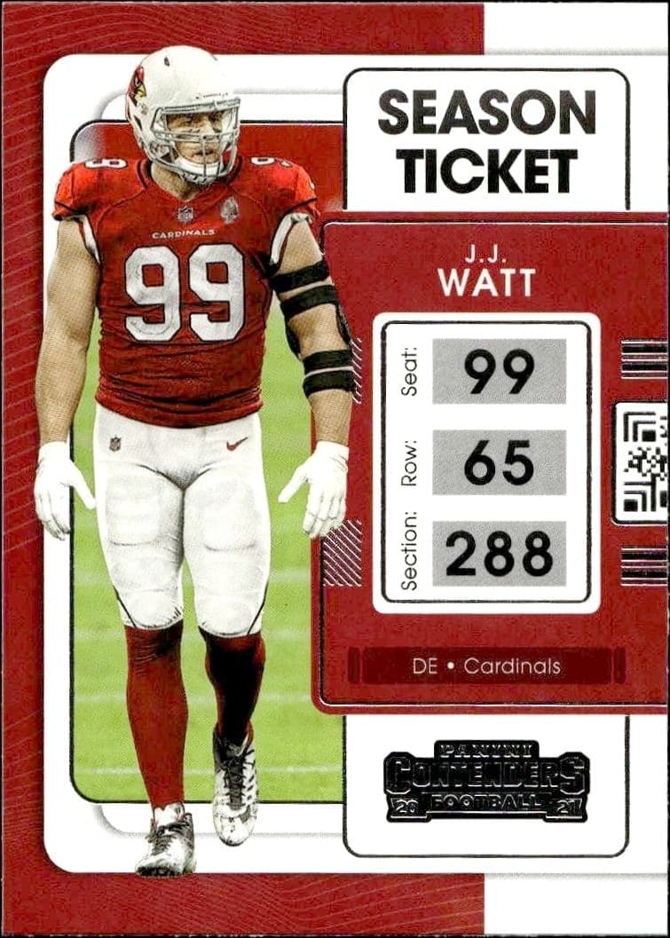 2021 Panini Contenders J.J. Watt #3 trading card