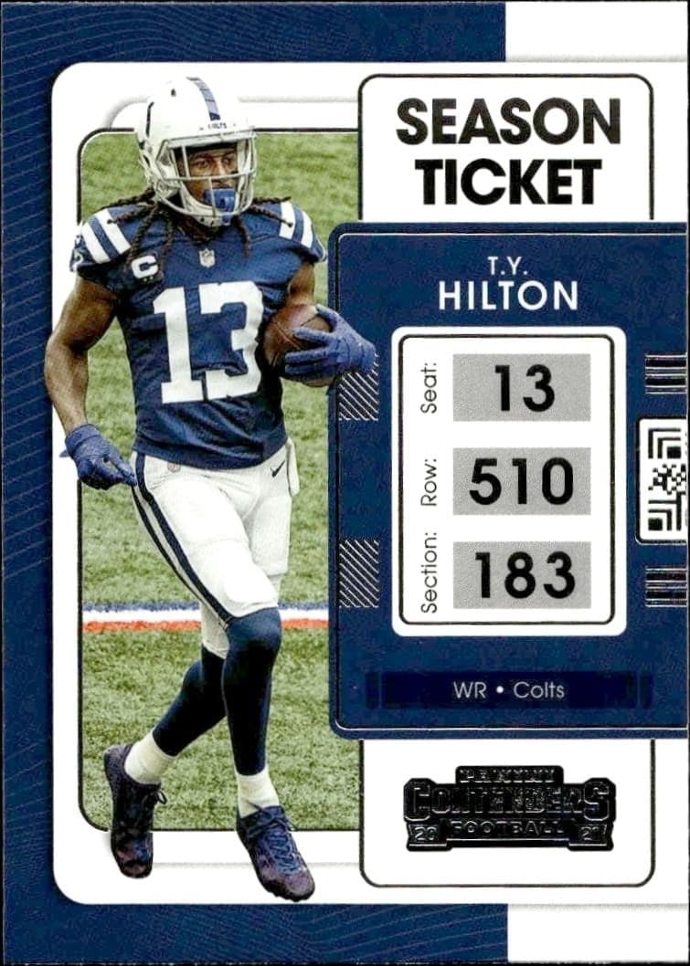 2021 Panini Contenders T.Y. Hilton #42 trading card