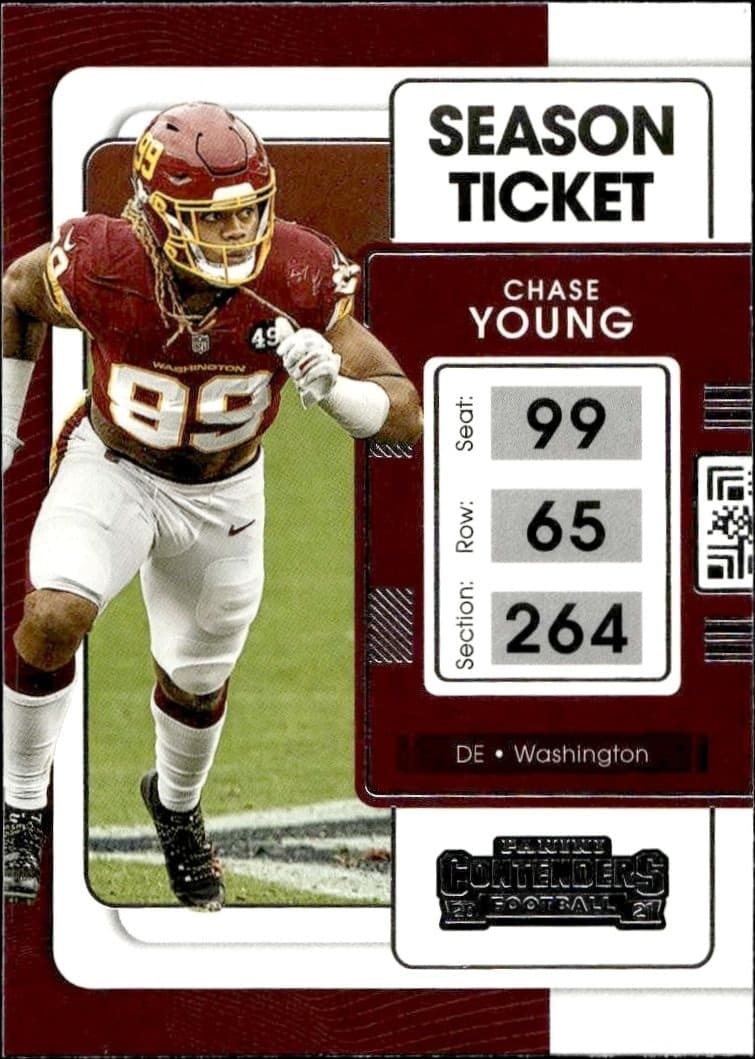 2021 Panini Contenders Chase Young #100 trading card