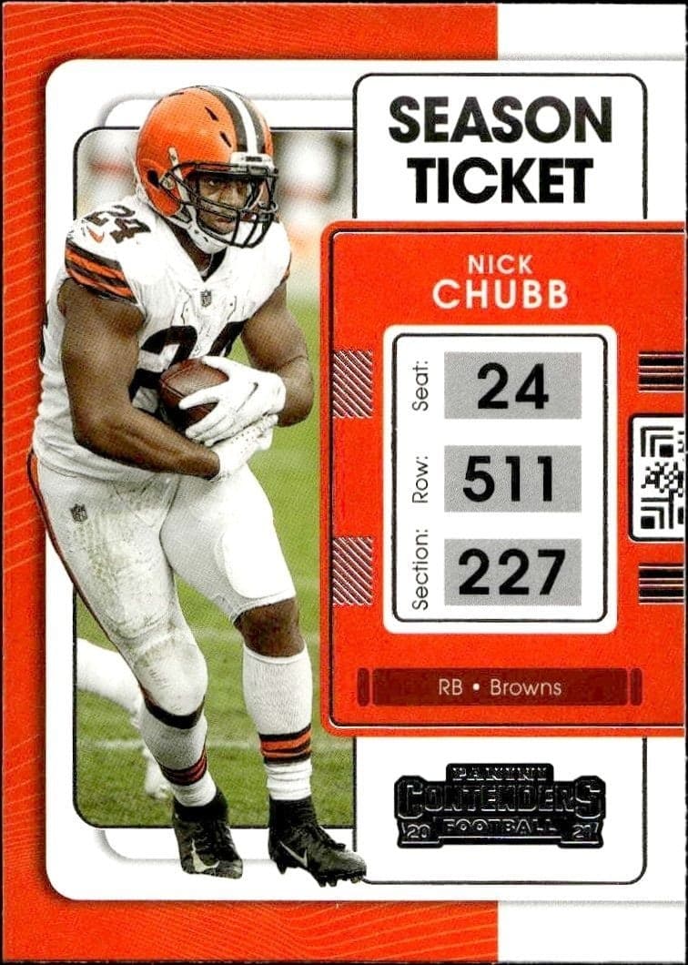 2021 Panini Contenders Nick Chubb #24 trading card