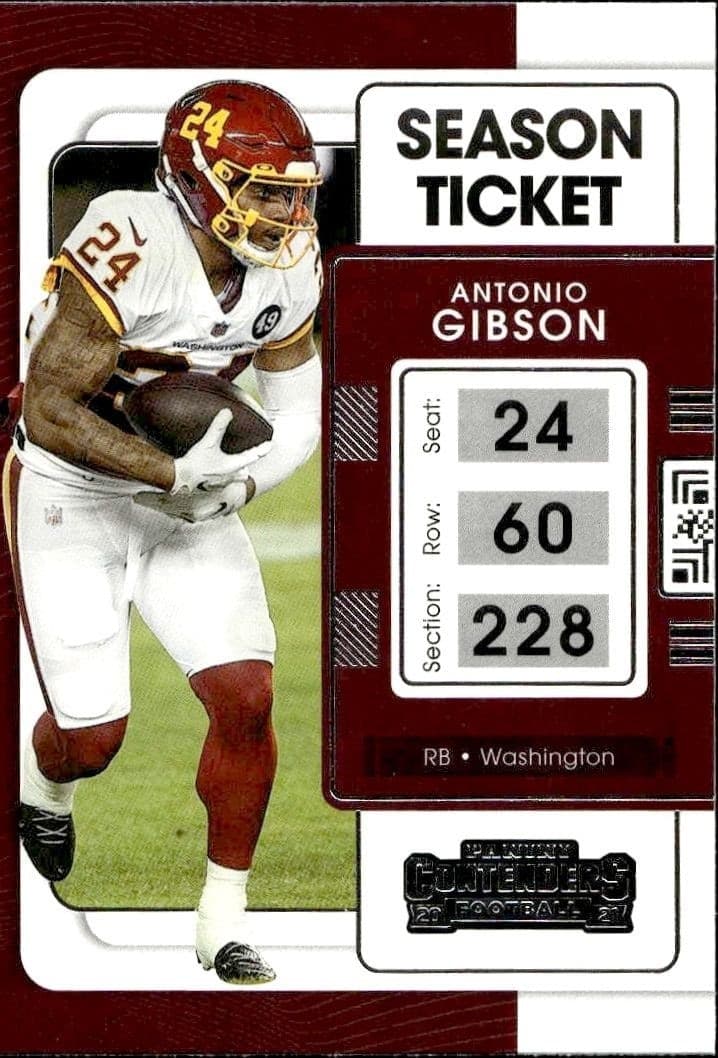 2021 Panini Contenders Antonio Gibson #99 trading card