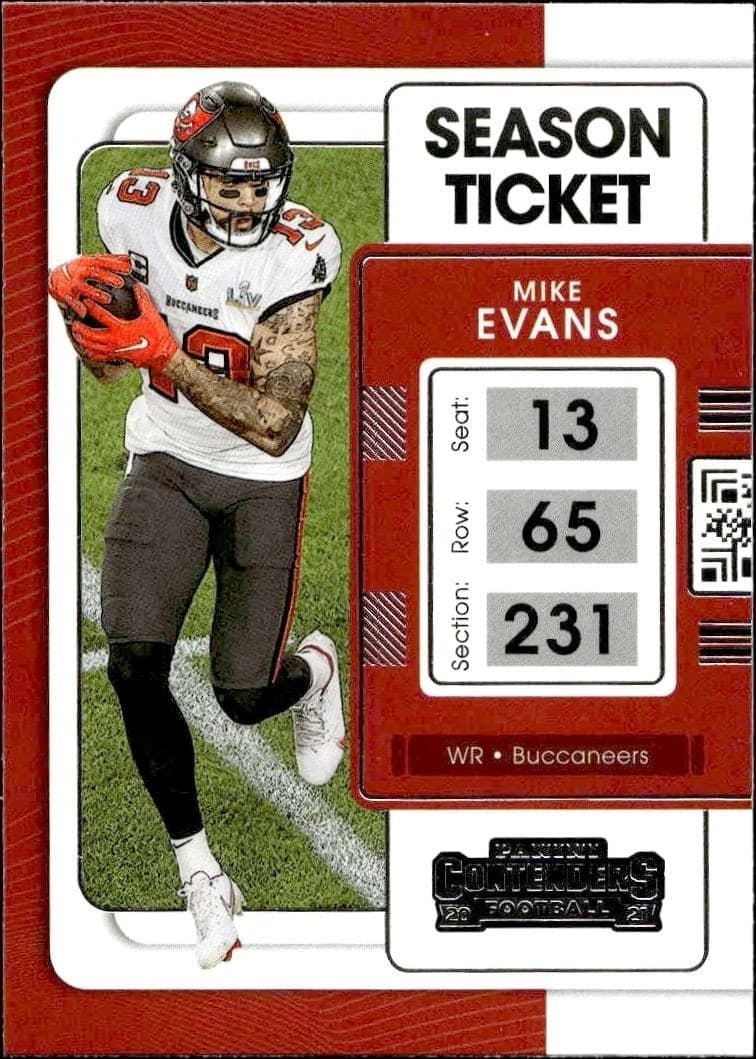 2021 Panini Contenders Mike Evans #92 trading card