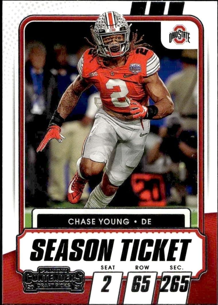 2021 Panini Contenders Draft Picks Chase Young #82 trading card