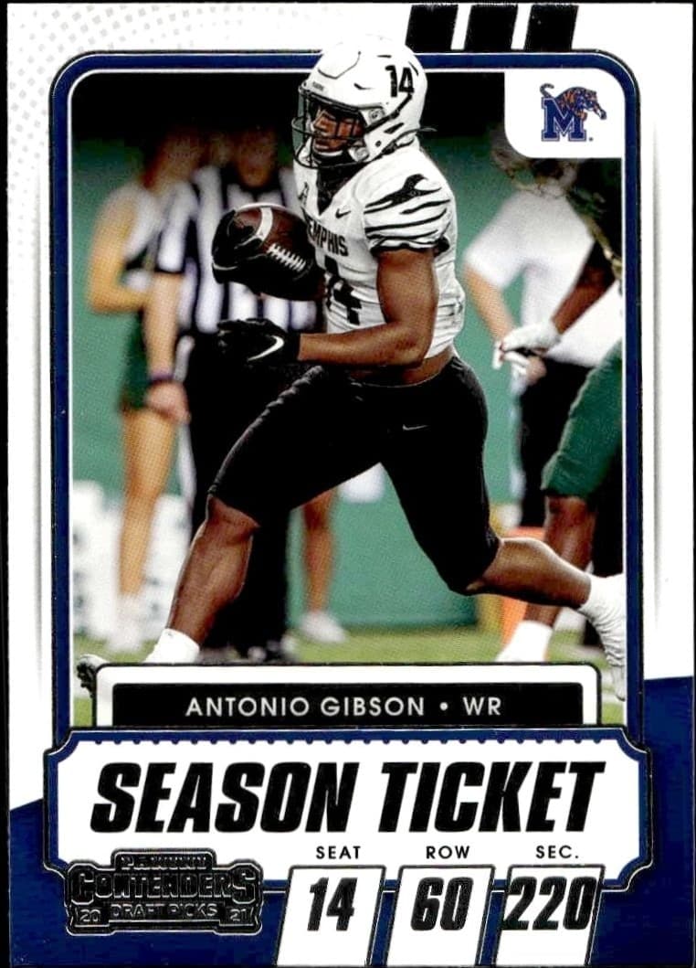 2021 Panini Contenders Draft Picks Antonio Gibson #55 trading card