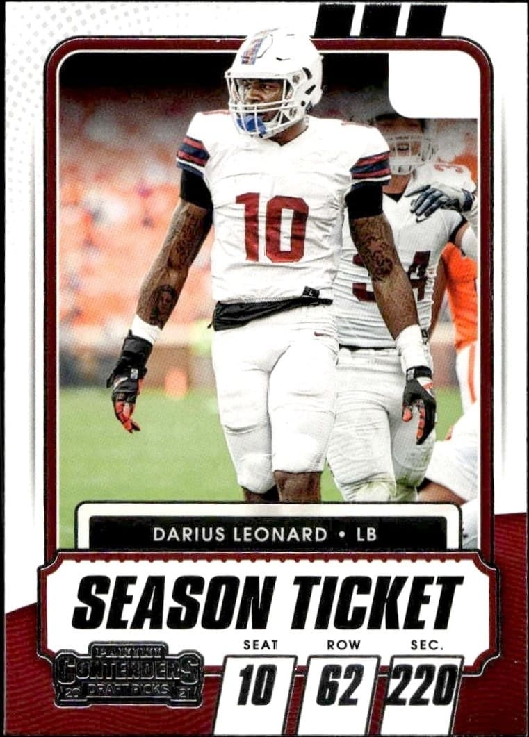 2021 Panini Contenders Draft Picks Darius Leonard #87 trading card