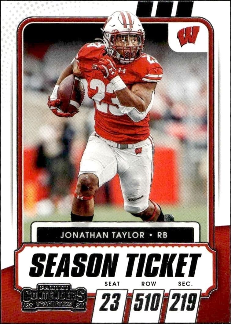 2021 Panini Contenders Draft Picks Jonathan Taylor #56 trading card