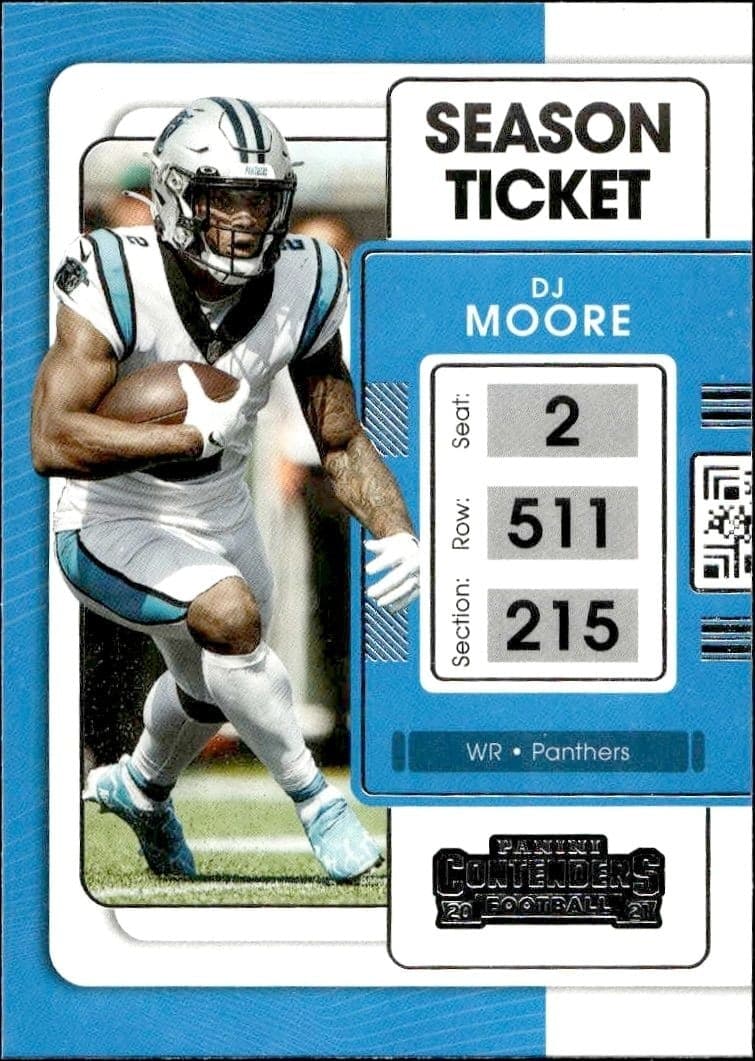 2021 Panini Contenders DJ Moore #14 trading card