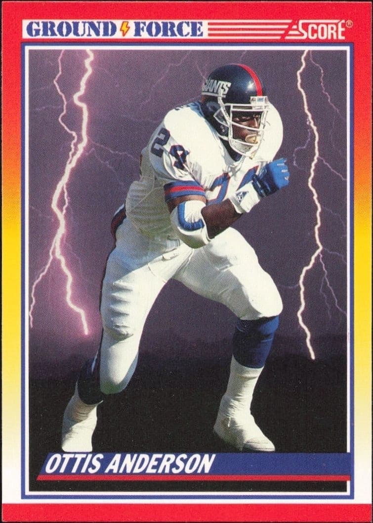1990 Score Ottis Anderson #562 trading card