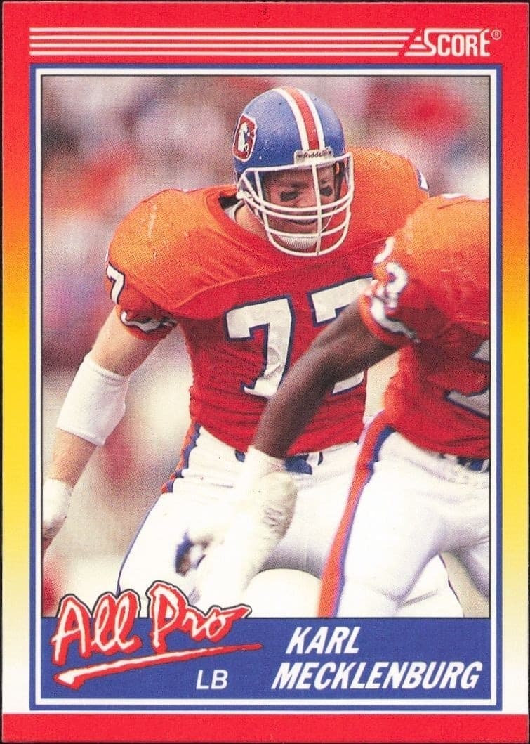 1990 Score Karl Mecklenburg #569 trading card