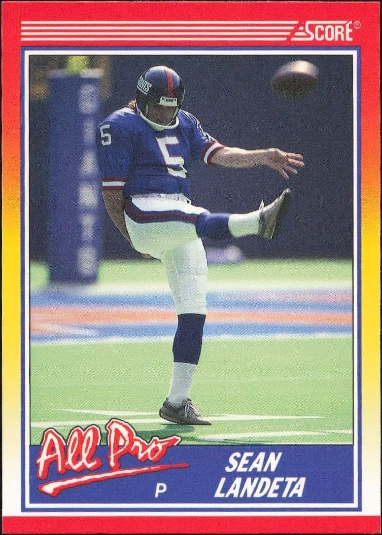 1990 Score Sean Landeta #578 trading card