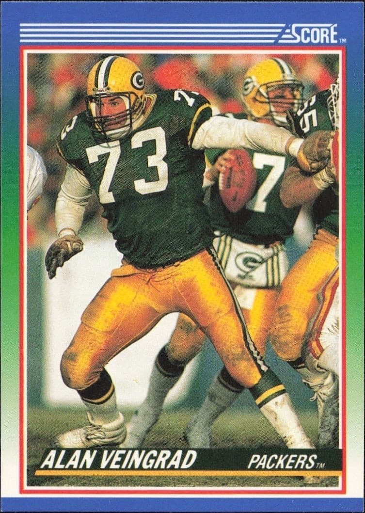 1990 Score Alan Veingrad #65 football trading card front