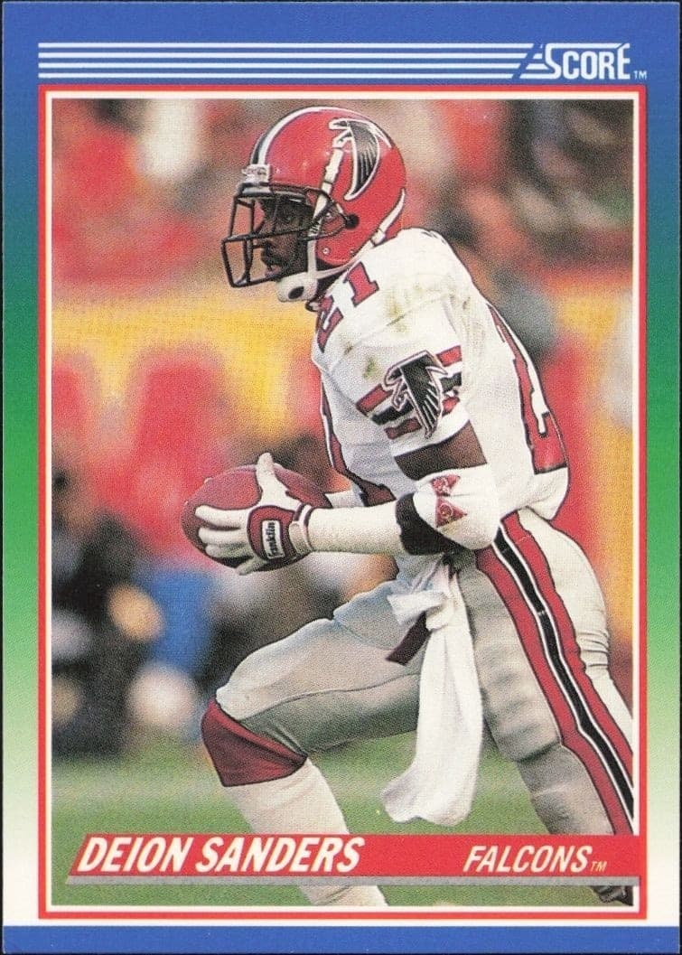 1990 Score Deion Sanders #95 football trading card front