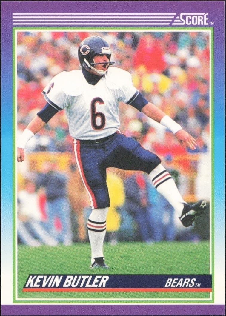 1990 Score Kevin Butler #134 football trading card front