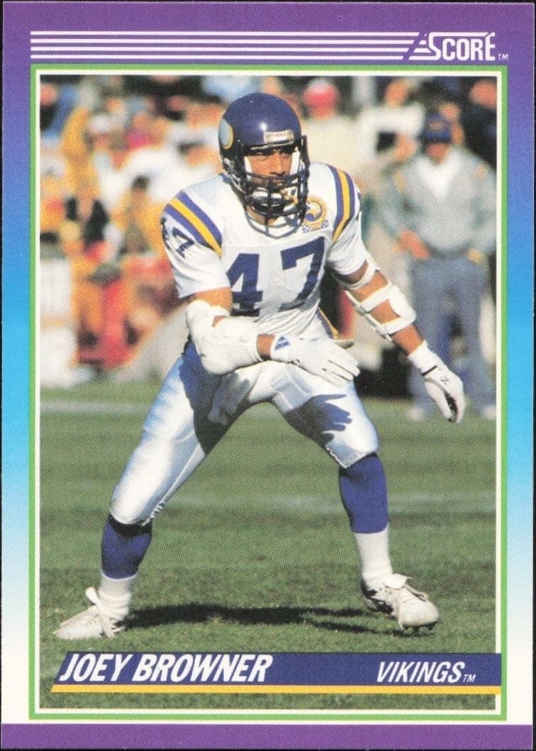 1990 Score Joey Browner #147 football trading card front