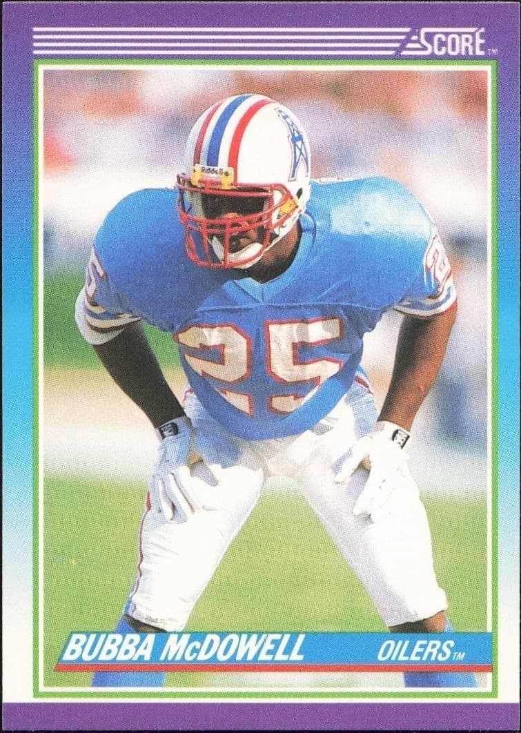 1990 Score Bubba McDowell #151 trading card