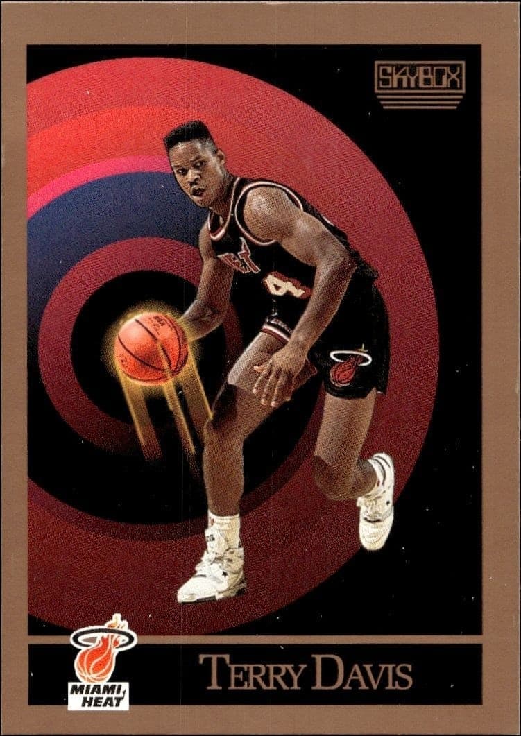 1990-91 Skybox Terry Davis #144 basketball trading card front