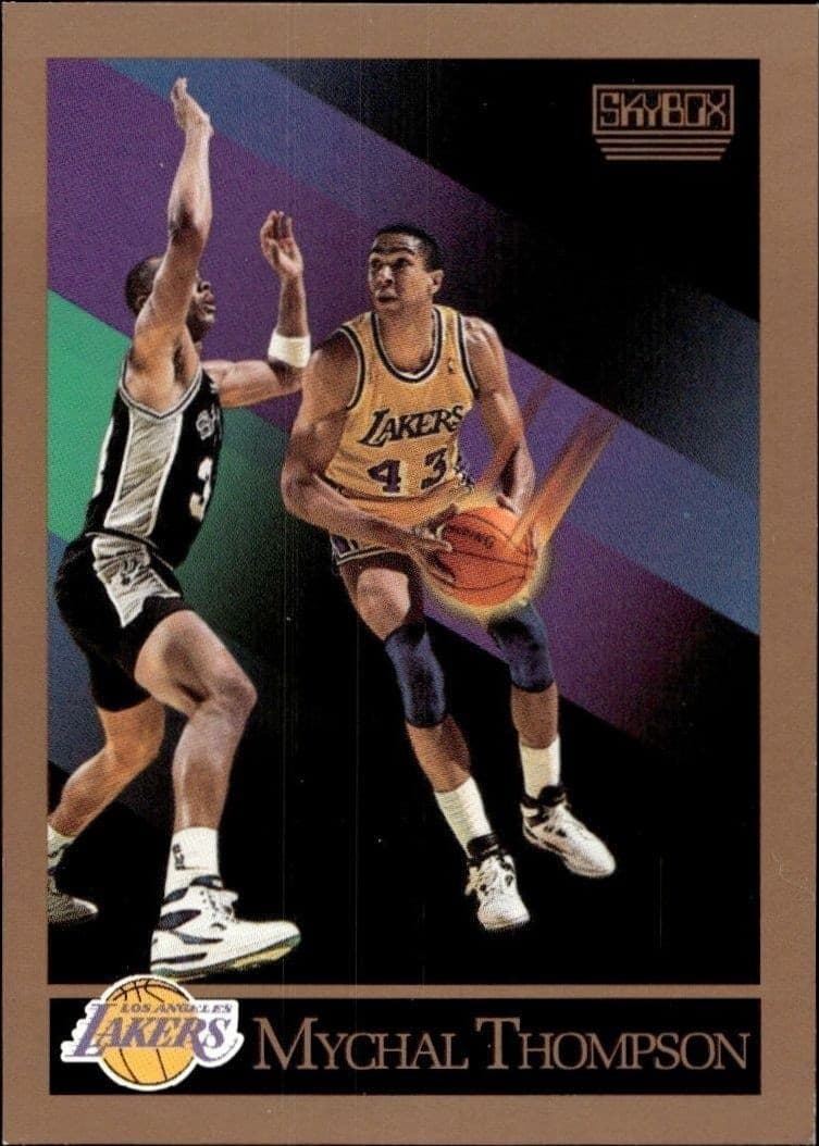 1990-91 Skybox Mychal Thompson #141 trading card