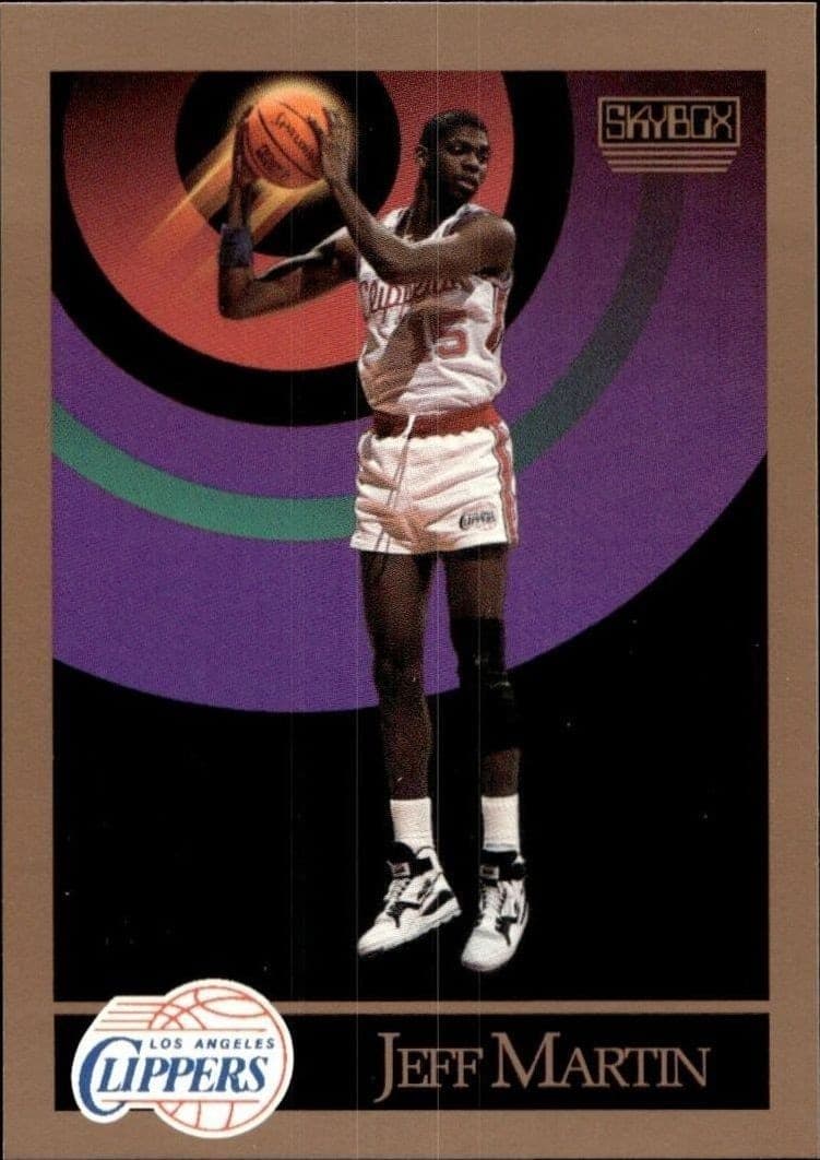 1990-91 Skybox Jeff Martin #130 basketball trading card front