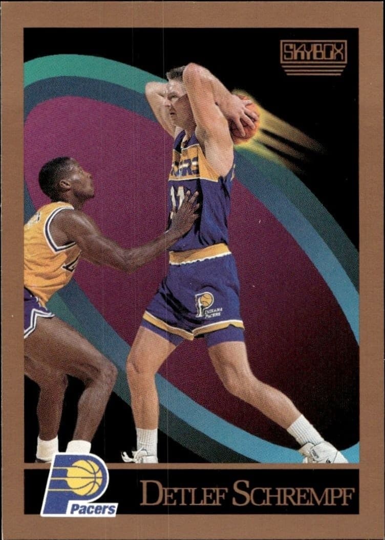 1990-91 Skybox Detlef Schrempf #121 basketball trading card front
