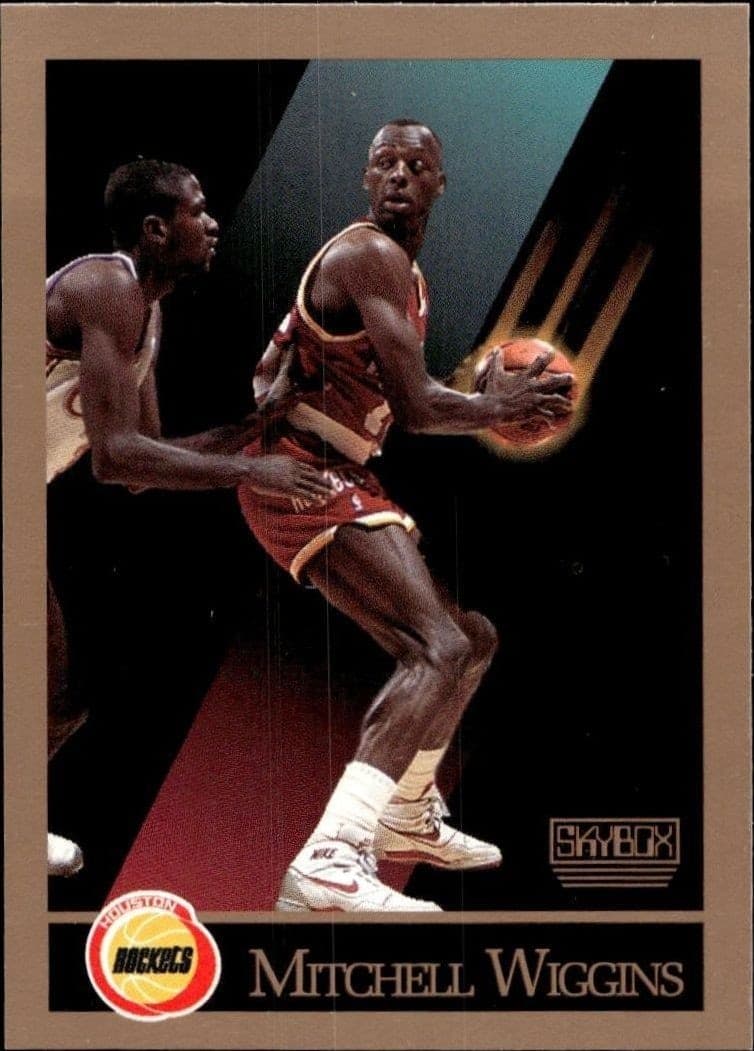 1990-91 Skybox Mitchell Wiggins #113 basketball trading card front