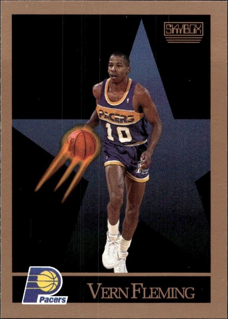 1990-91 Skybox Vern Fleming #114 basketball trading card front