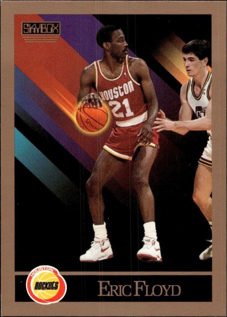 1990-91 Skybox Eric Floyd #107 basketball trading card front