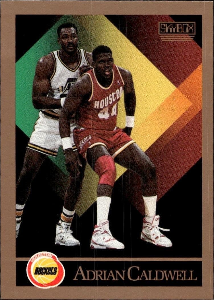 1990-91 Skybox Adrian Caldwell #106 basketball trading card front