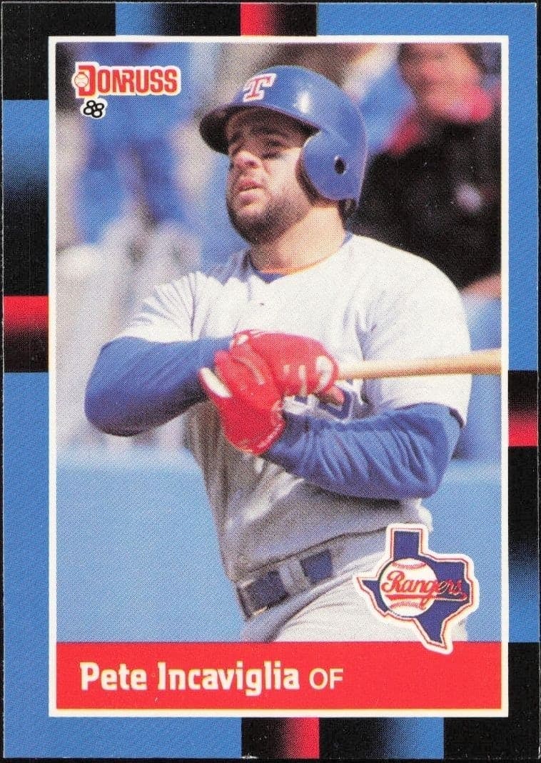 1988 Donruss Pete Incaviglia #304 trading card
