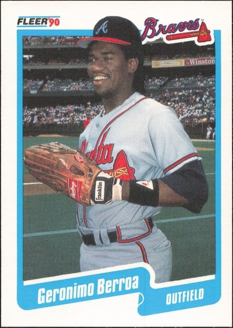 1990 Fleer Geronimo Berroa #575 trading card